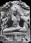 unknow artist Seated Buddha from Katra painting